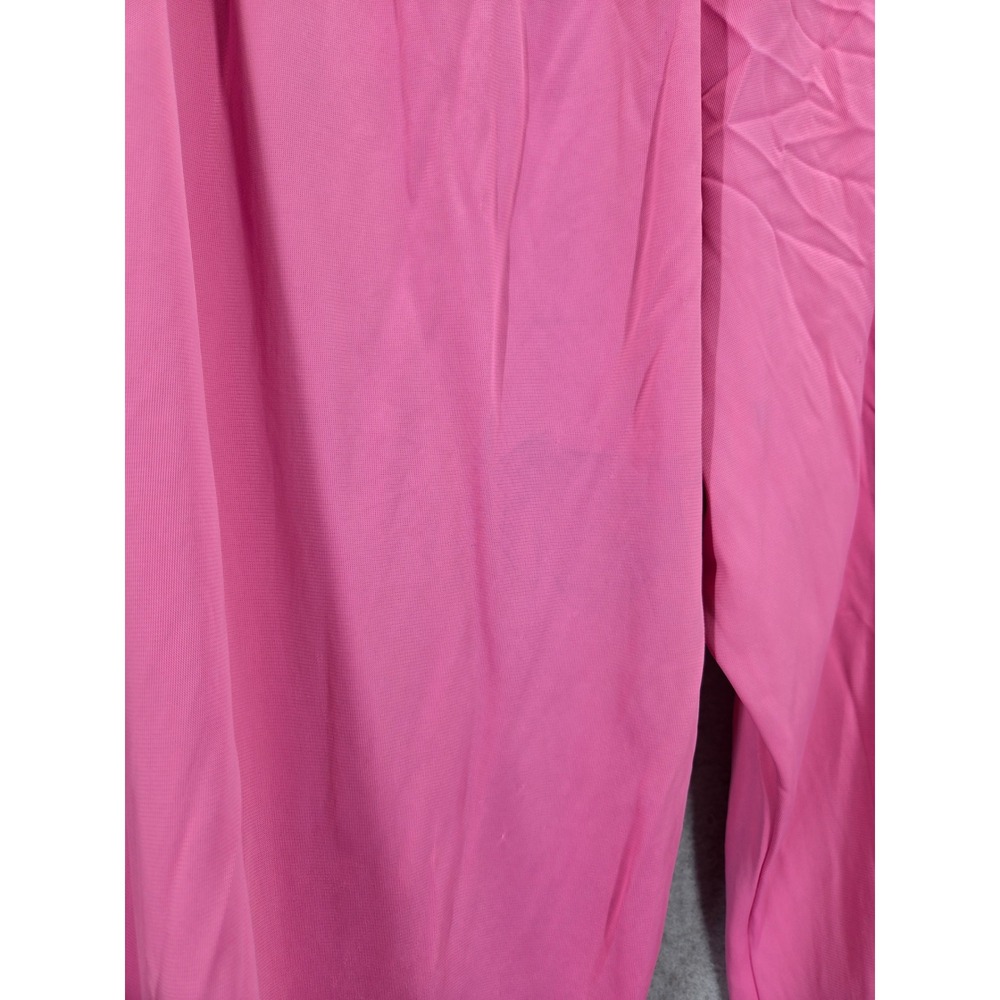 Vanity Fair Pink Nylon Tricot Pajama Set Short Sleeve Button Top Pants XXL - Picture 6 of 8